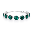 Rivoli crystal adjustable bracelet — variable colour - Emerald Green