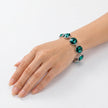 Rivoli crystal adjustable bracelet — variable colour - Emerald Green