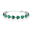 Crystal crystal adjustable bracelet — variable colour - Emerald Green