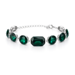 Crystal crystal adjustable bracelet — variable colour - Emerald Green