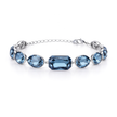 Crystal crystal adjustable bracelet — variable colour - Deep Blue