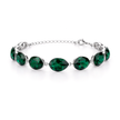 Crystal crystal adjustable bracelet — variable colour - Emerald Green
