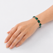 Crystal crystal adjustable bracelet — variable colour - Emerald Green