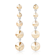 Graduating Rivoli Drop Earrings - Citrine
