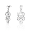Pear Chandelier Drop Earrings - Clear