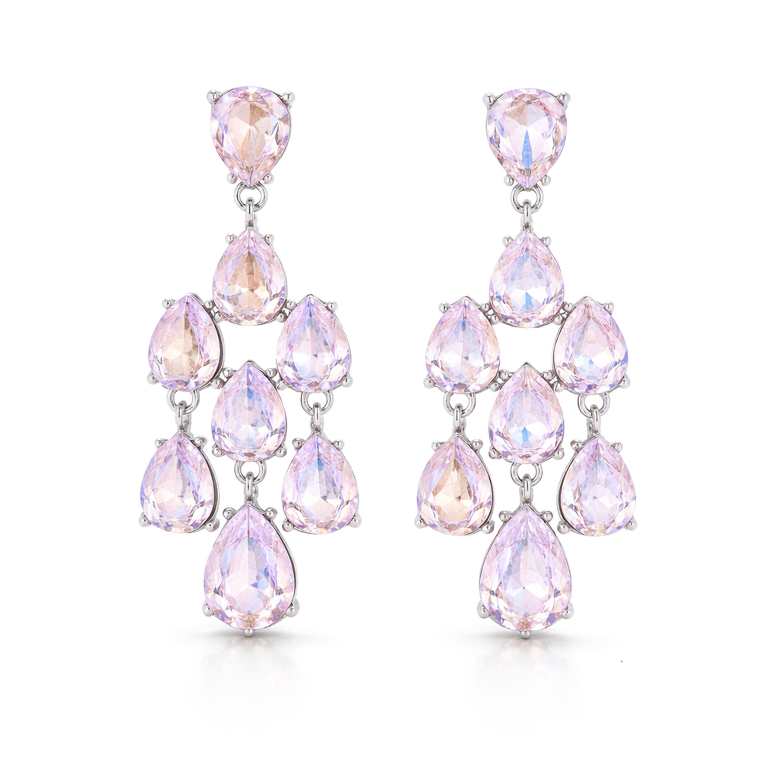 Pear Chandelier Drop Earrings - Aurora