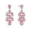 Pear Chandelier Drop Earrings - Peach