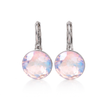 Round Rivoli Lever-Back Drop Earrings - Aurora