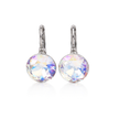 Round Rivoli Lever-Back Drop Earrings - Aurora