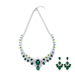 Emerald Garden Statement Necklace Set