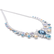 Emerald Garden Statement Necklace Set - Violet