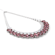 Mauve Cascade Bib Necklace Set