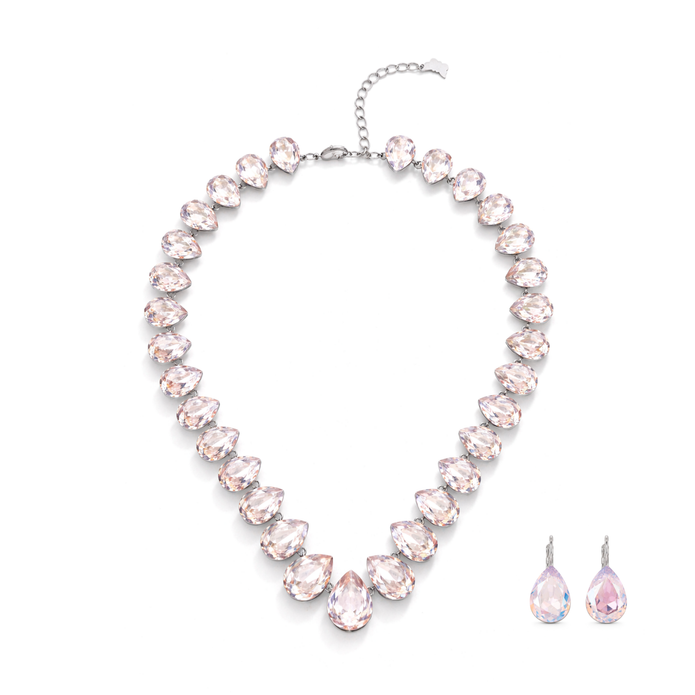 Blush Royale Tennis Necklace Set