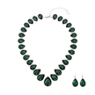 Blush Royale Tennis Necklace Set - Emerald Green