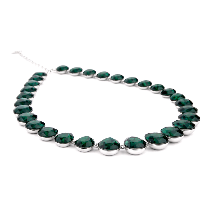 Blush Royale Tennis Necklace Set - Emerald Green