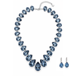 Blush Royale Tennis Necklace Set - Sky Blue