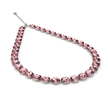 Mauve Cushion Crystal Tennis Necklace Set