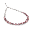 Rose Pink Rivoli Crystal Gradient Necklace Set