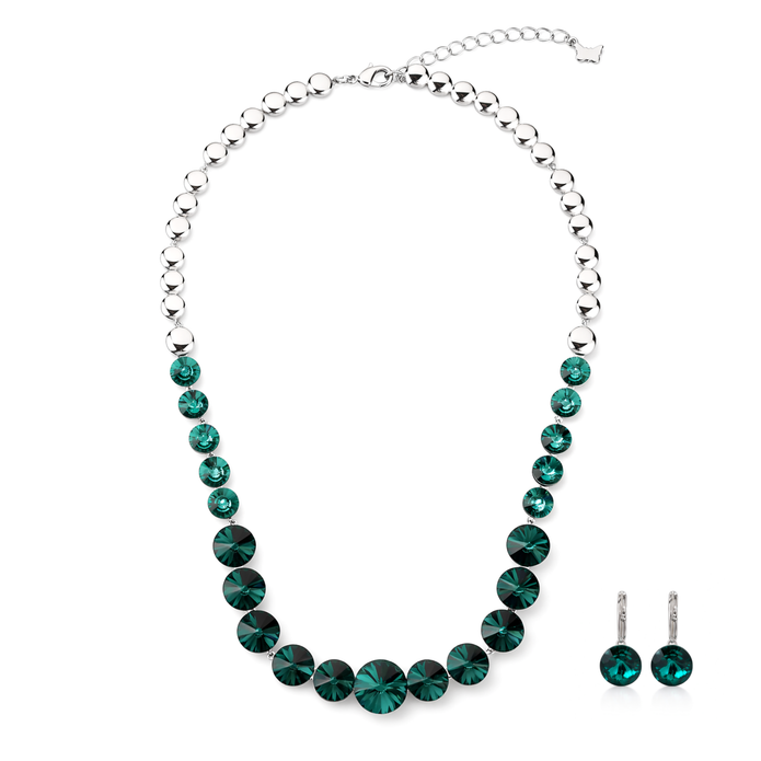 Teal Tide Beaded Necklace Set
