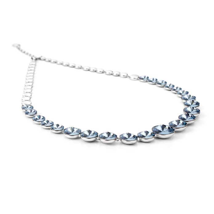Teal Tide Beaded Necklace Set - Blue