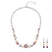 Teal Tide Beaded Necklace Set - Multi-Colour
