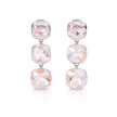 Soft Blush Square Crystal Necklace Set
