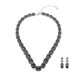 Onyx Eclipse Crystal Necklace Set