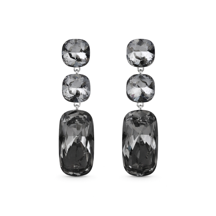 Onyx Eclipse Crystal Necklace Set