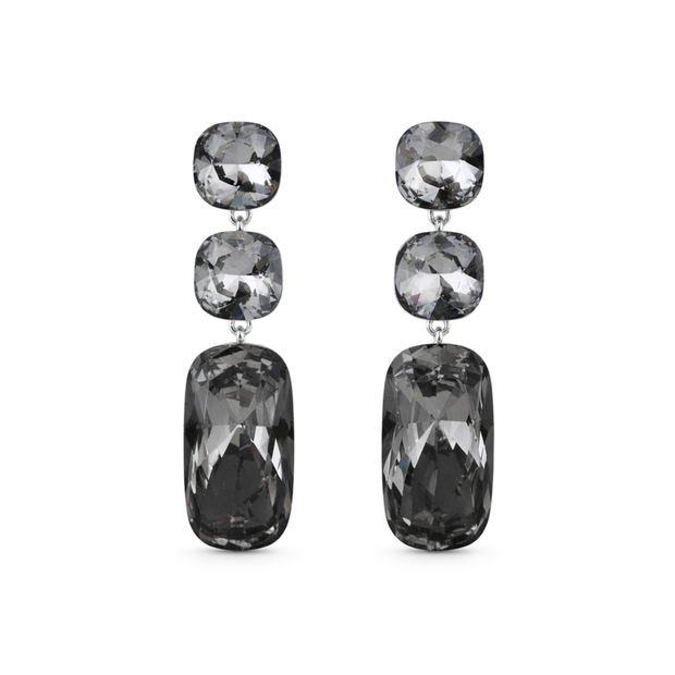 Onyx Eclipse Crystal Necklace Set