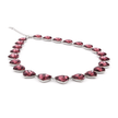 Fuchsia Heart Crystal Necklace Set