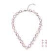 Champagne Medley Crystal Necklace Set - Blush pink