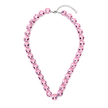 Blush Pink Cushion Crystal Tennis Necklace