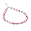 Blush Pink Cushion Crystal Tennis Necklace