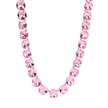 Blush Pink Cushion Crystal Tennis Necklace