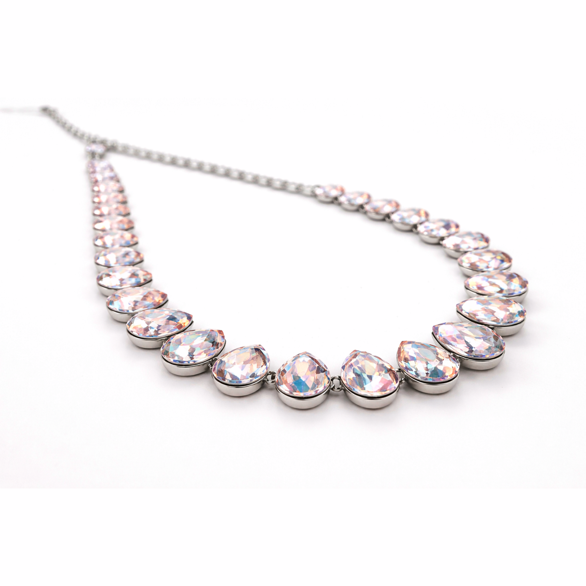 Blush Royale Tennis Necklace Set - Rose Quartz