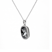 Golden Petals Pendant - Black