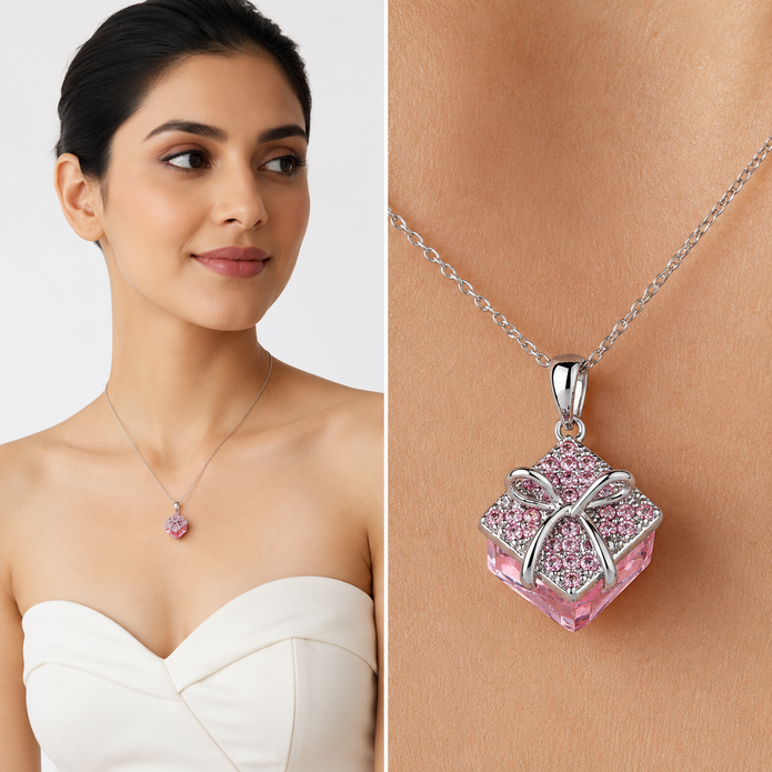 Rosette Candy Drop - Pink