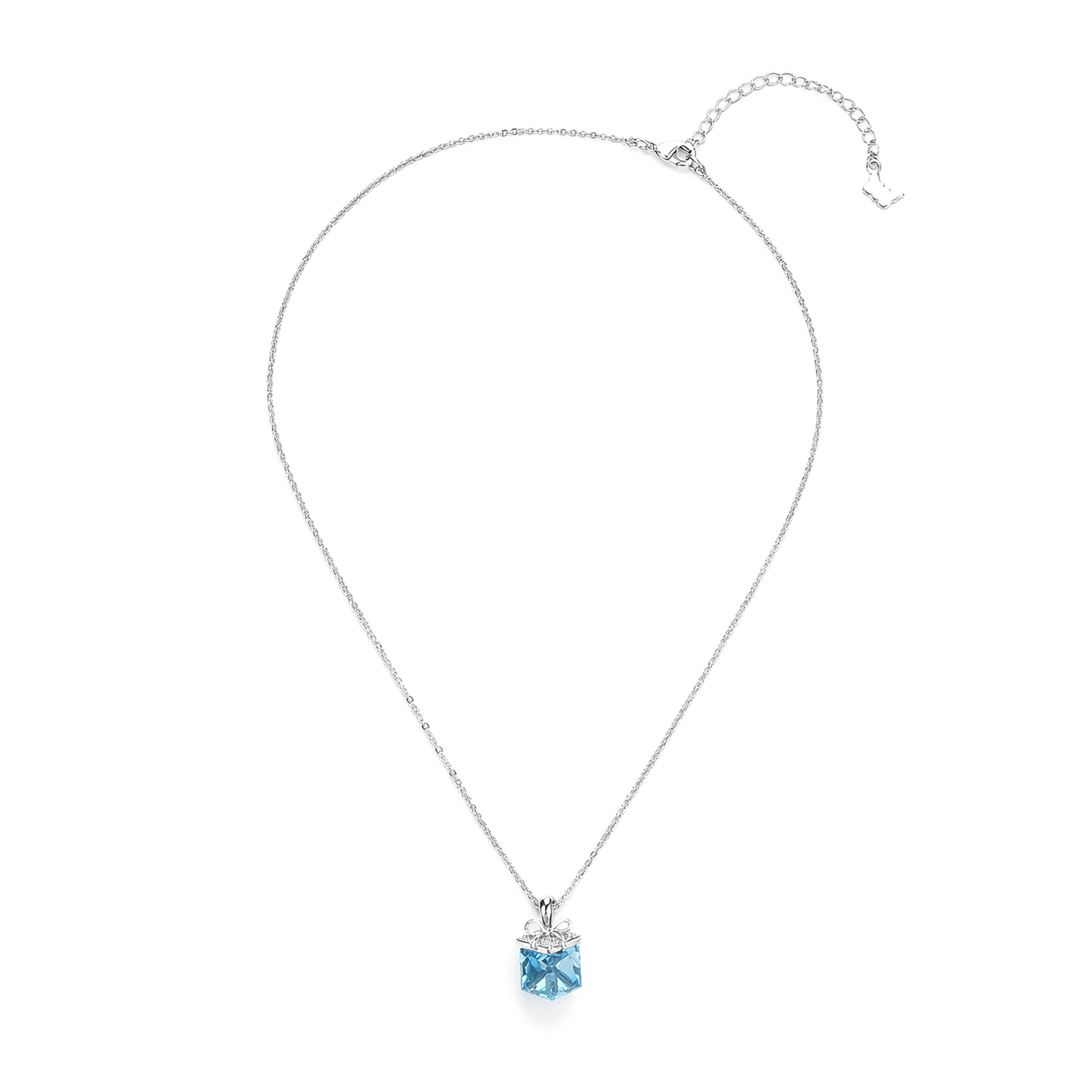 Rosette Candy Drop - Aquamarine Blue