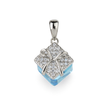 Rosette Candy Drop - Aquamarine Blue