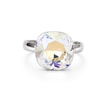 Aurora Crystal Cushion Ring