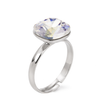 Aurora Crystal Cushion Ring
