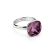 Aurora Crystal Cushion Ring - Lavender