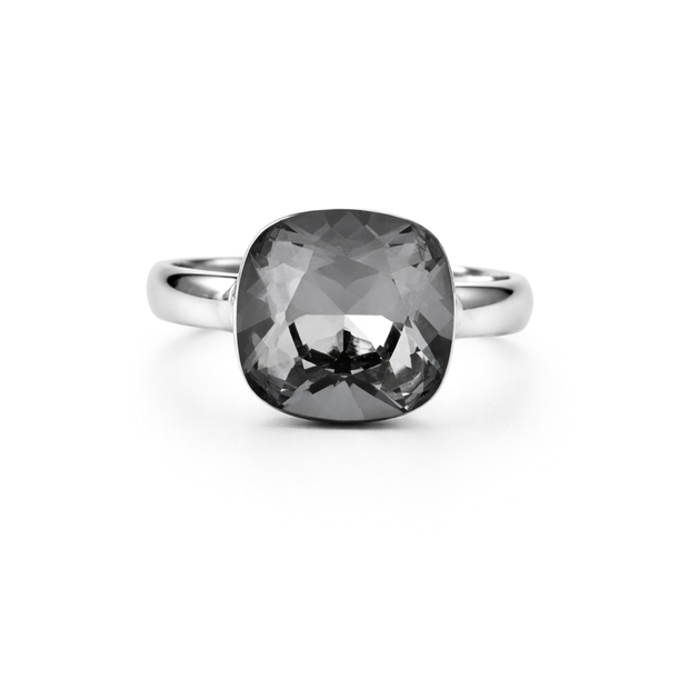 Aurora Crystal Cushion Ring - Gold
