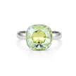 Aurora Crystal Cushion Ring - Blue