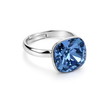 Aurora Crystal Cushion Ring - Blue