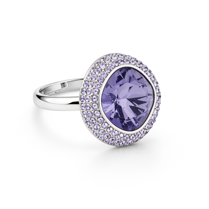 Blue Halo Dome Ring - Lavender