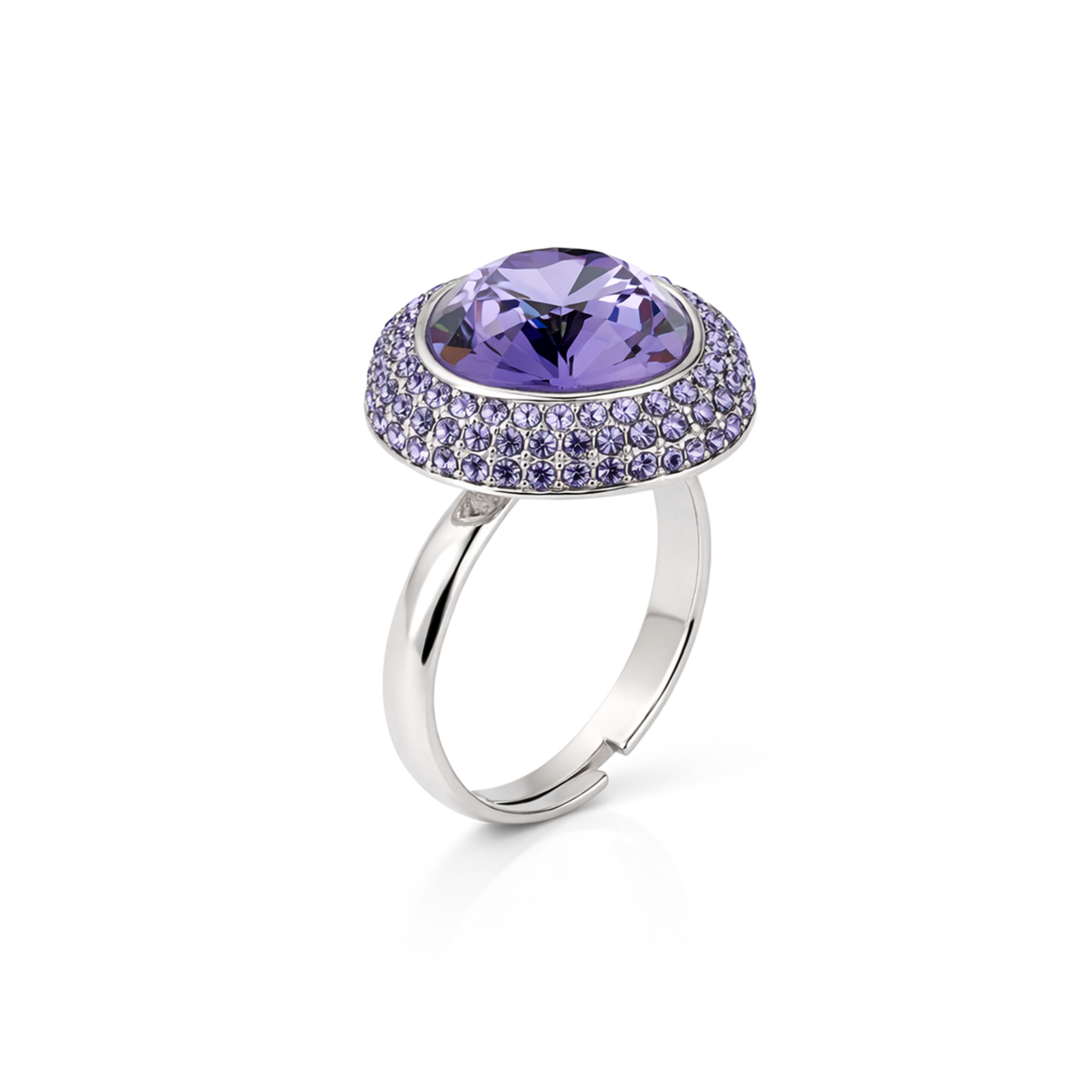 Blue Halo Dome Ring - Lavender