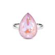 Rose Opal Teardrop Ring
