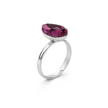 Rose Opal Teardrop Ring - Lavender
