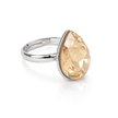 Rose Opal Teardrop Ring - Gold